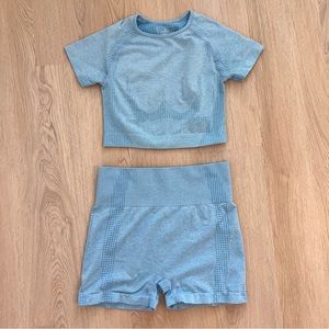 Astoria light blue workout set